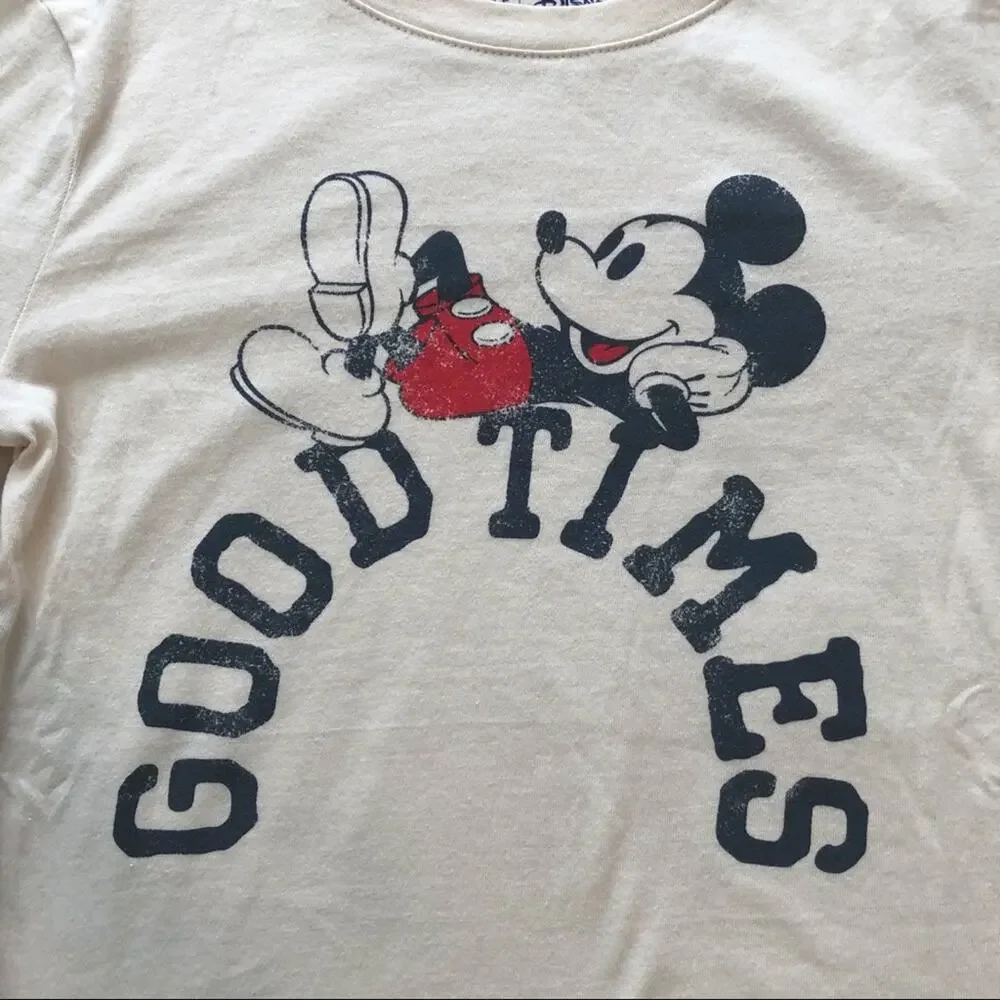 NWT Gap Size Medium “Good Times” Mickey Graphic Long Sleeve
